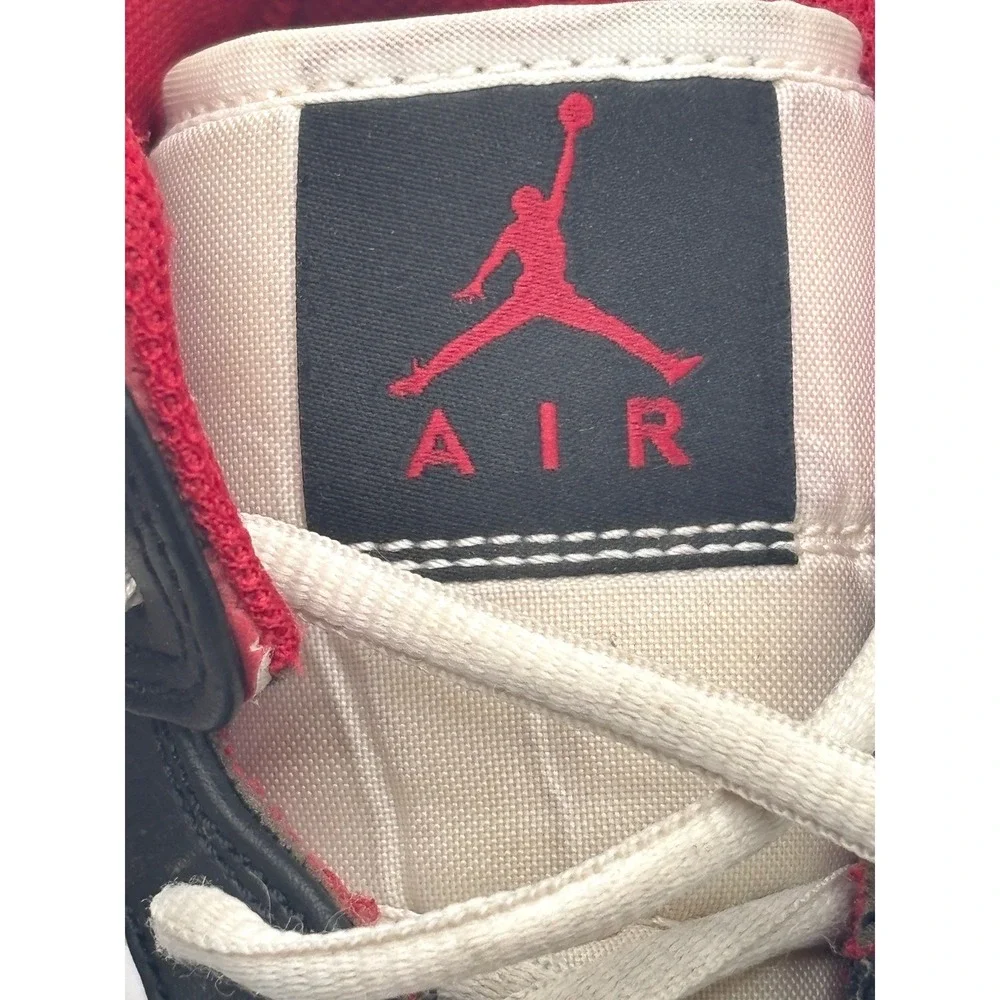 Nike Air Jordan 1 Mid White Gym Red Black Men's Size 11.5 Sneakers 554724-122